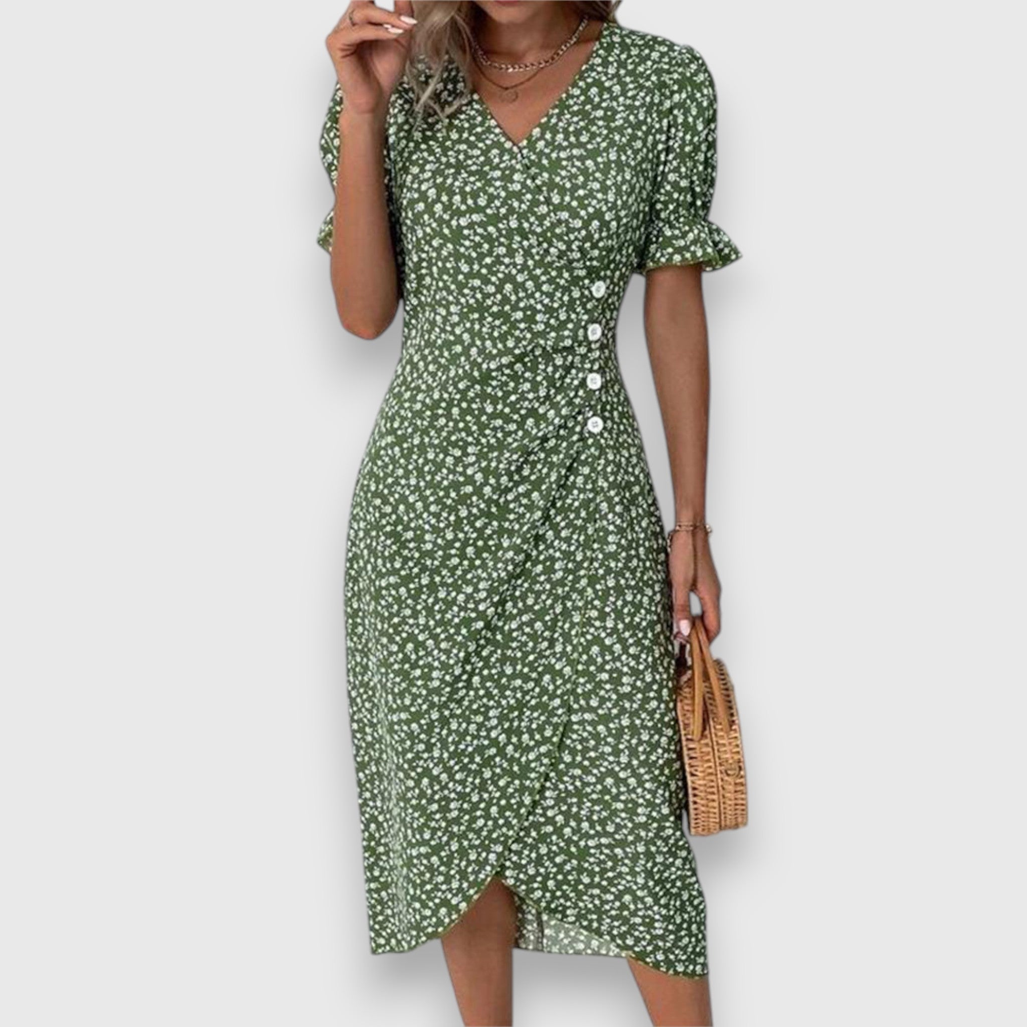 Birgitta | Elegantti Kukallinen Mekko