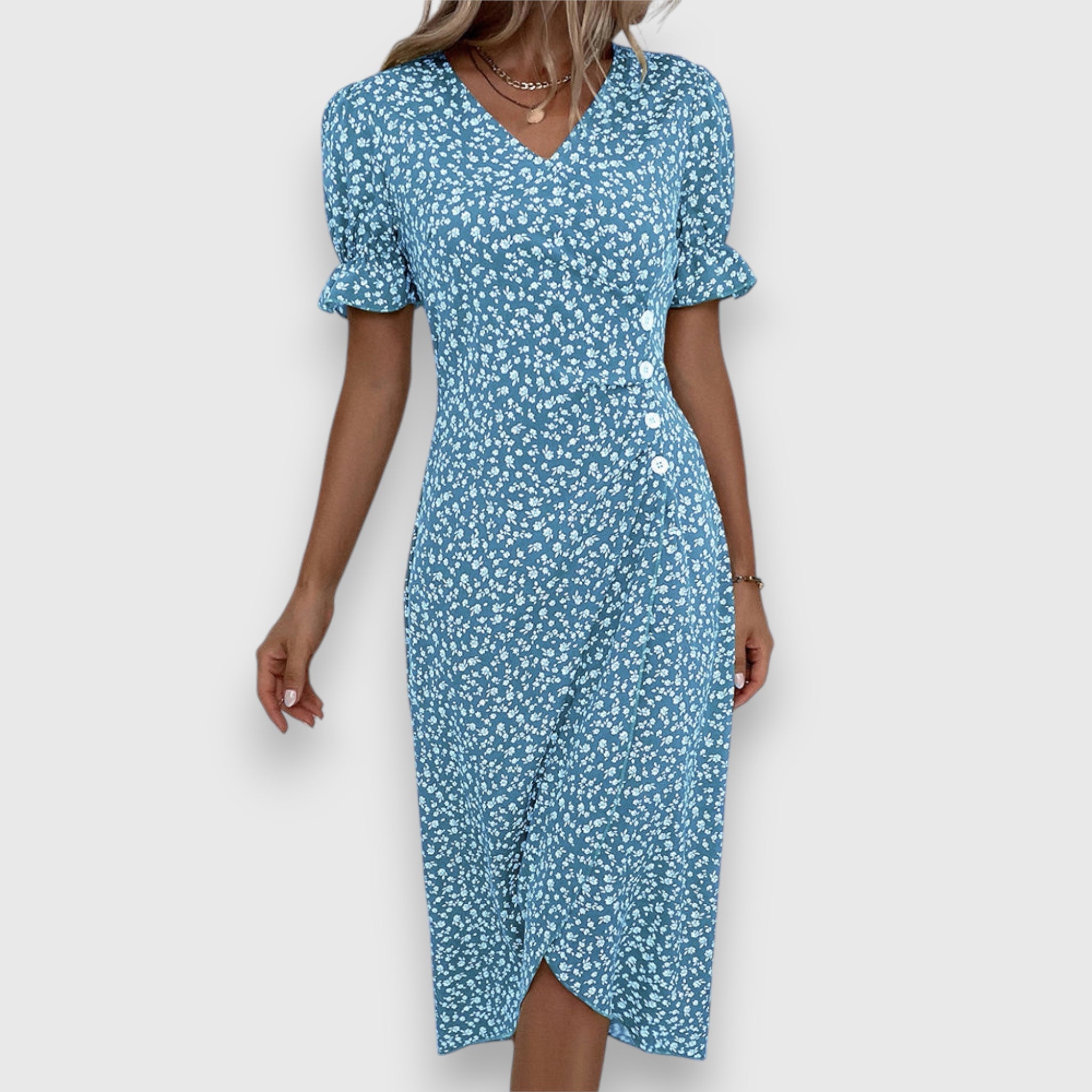Birgitta | Elegantti Kukallinen Mekko