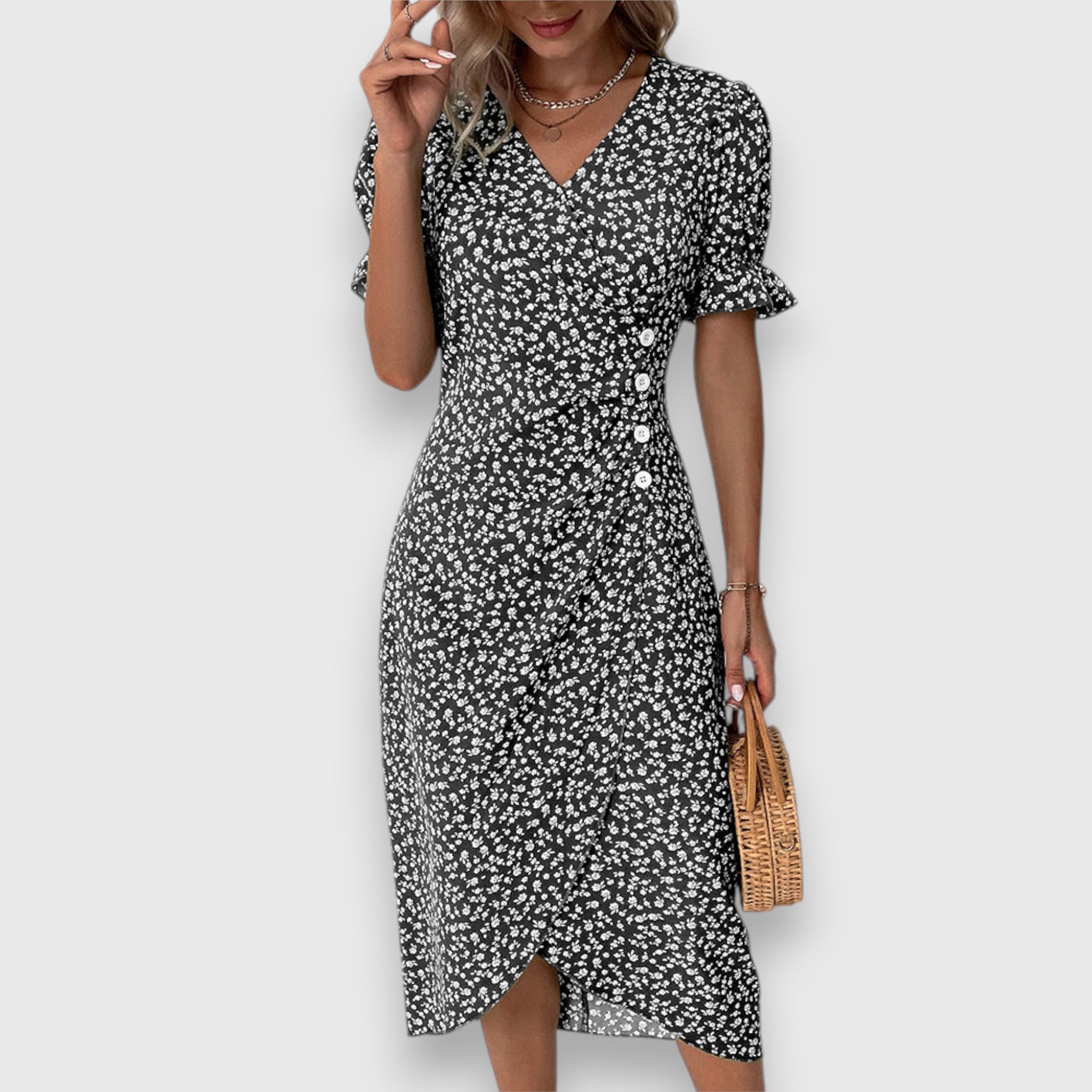 Birgitta | Elegantti Kukallinen Mekko