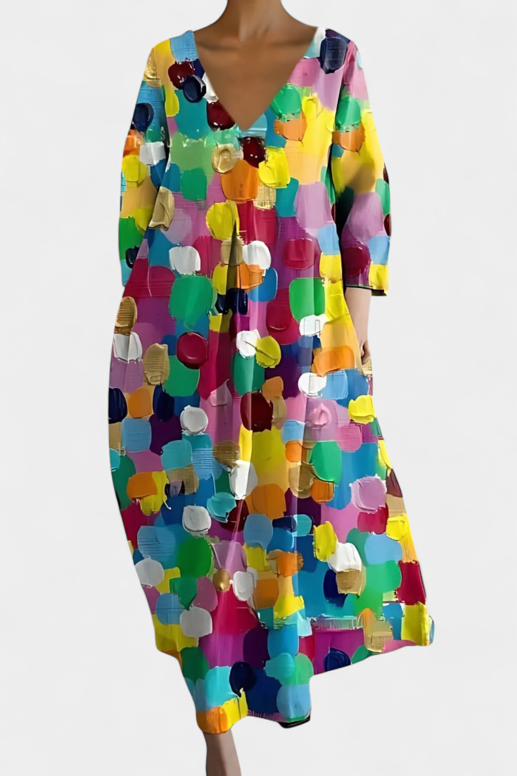 Birgitta | Mukava V-pääntie Mekko