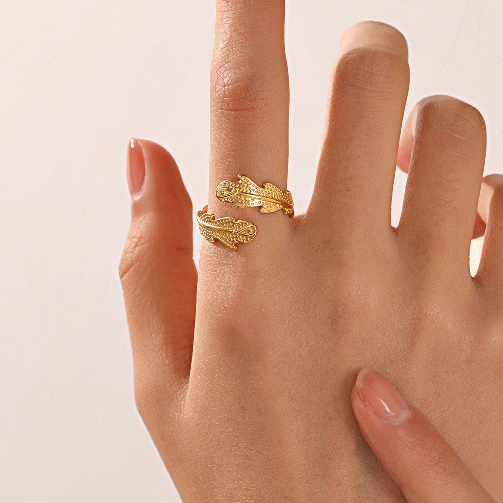 Birgitta | Korallirengas 18K Kulta