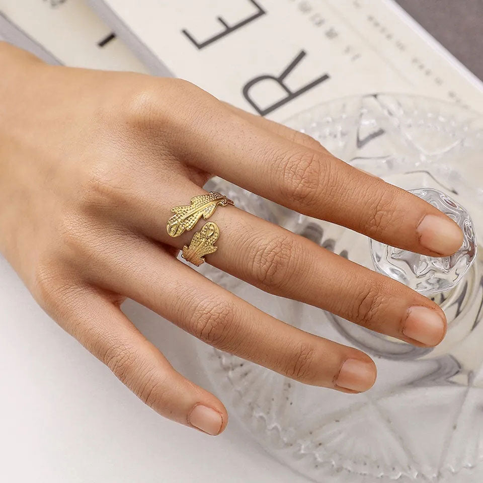 Birgitta | Korallirengas 18K Kulta
