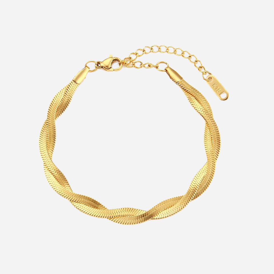 Birgitta | Kierretty Rannekoru 18K Kulta