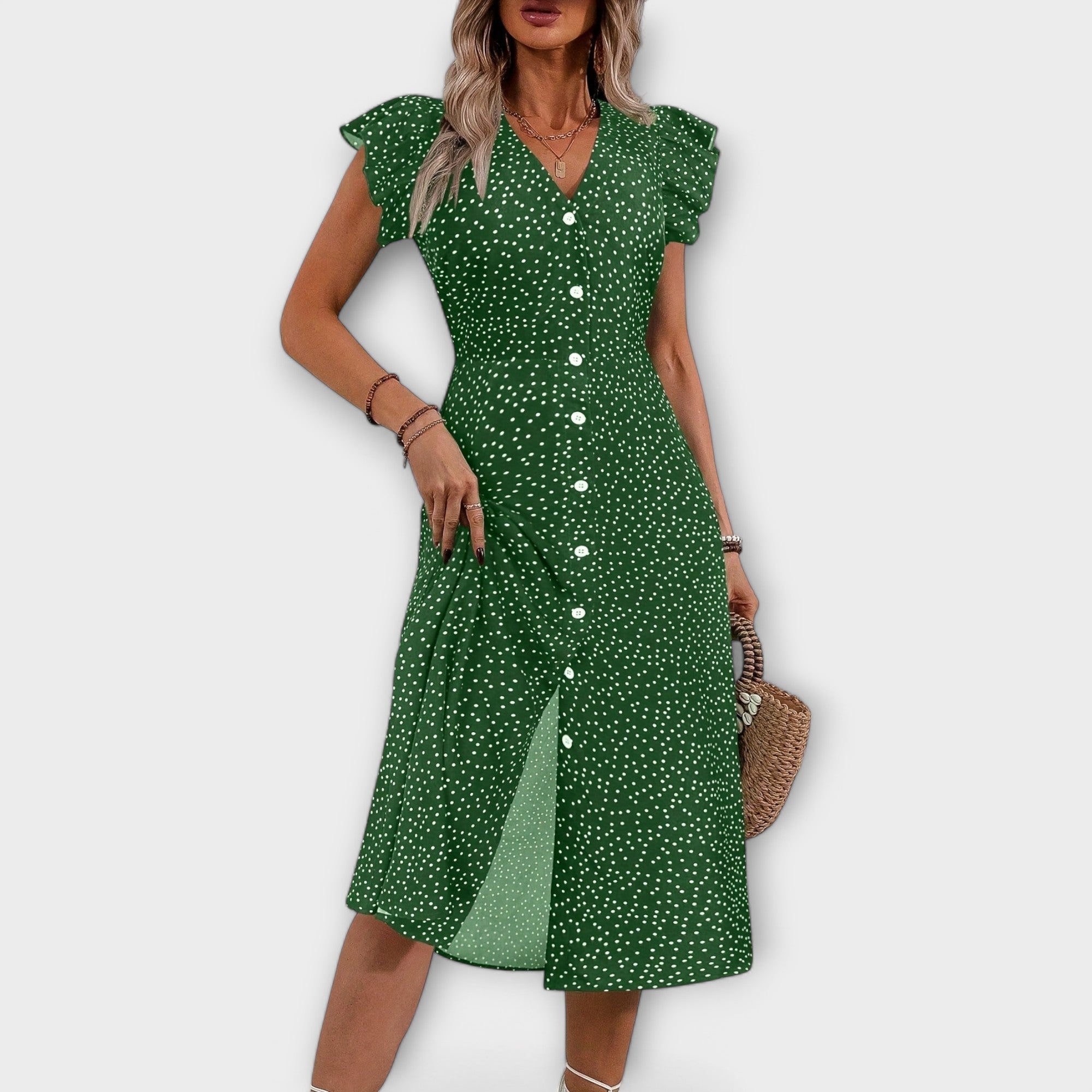 Birgitta | Tyylikäs A-linjainen Mekko