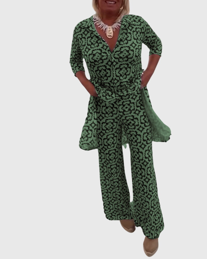 Birgitta | Elegantti Vintage Kaksiosainen Setti
