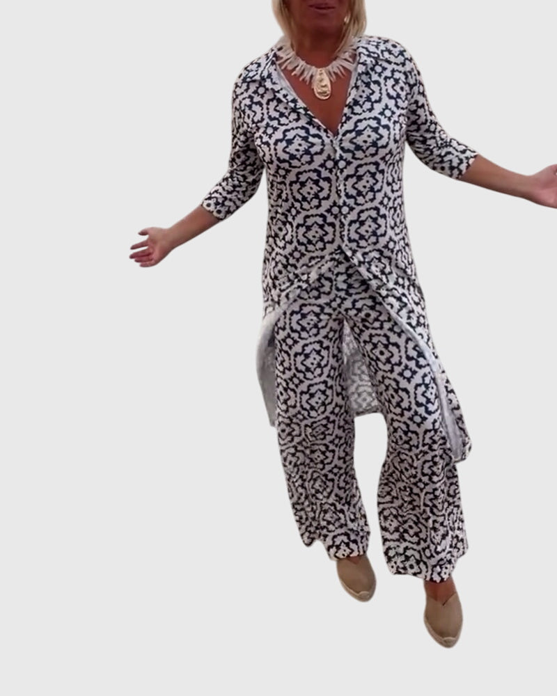 Birgitta | Elegantti Vintage Kaksiosainen Setti
