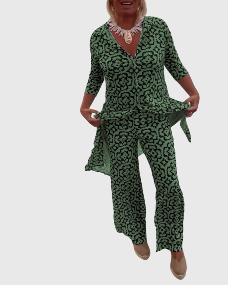 Birgitta | Elegantti Vintage Kaksiosainen Setti