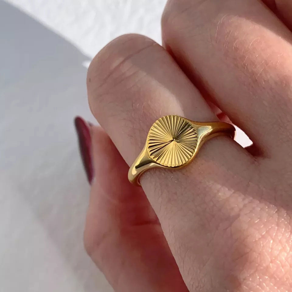 Birgitta | Auringonpaiste Sormus 18K Kulta