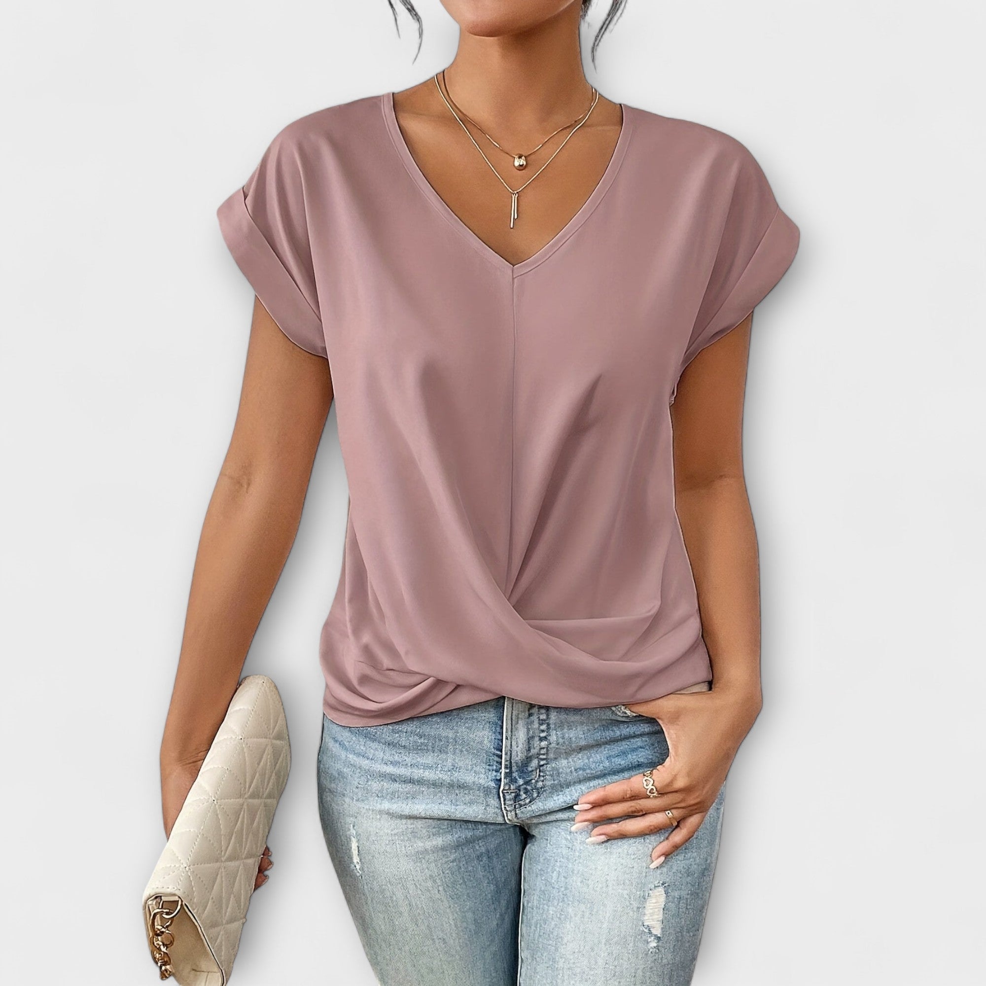Birgitta | Elegantti V-pääntie Toppi