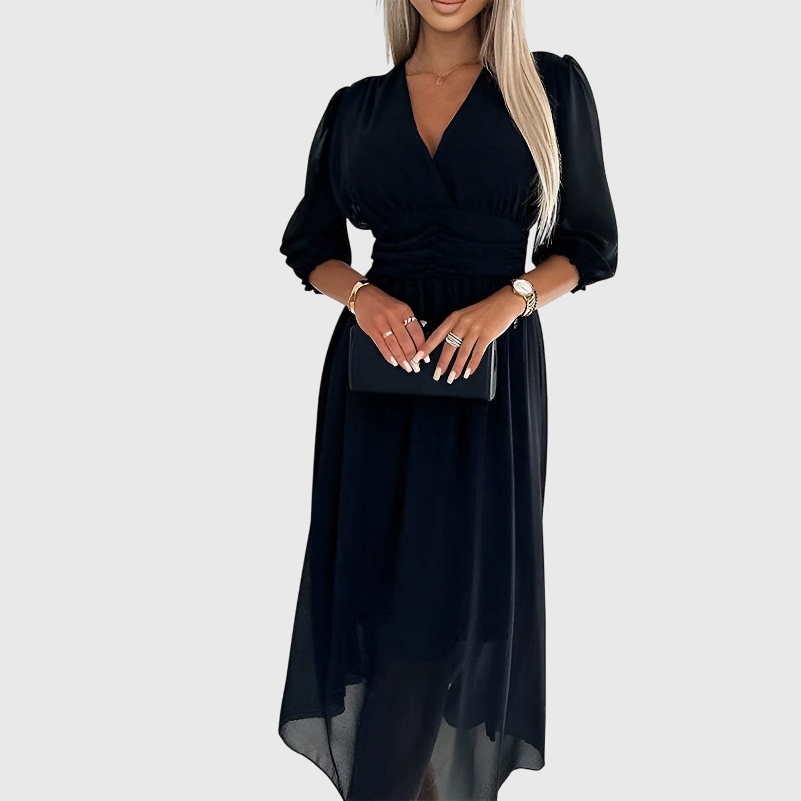 Birgitta | Kevyt Silkkinen Chiffon Mekko