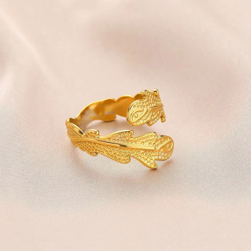 Birgitta | Korallirengas 18K Kulta