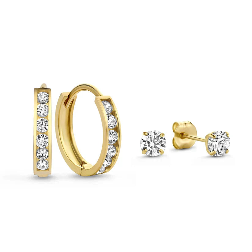 Birgitta | Korvakorusetti 14k Kulta