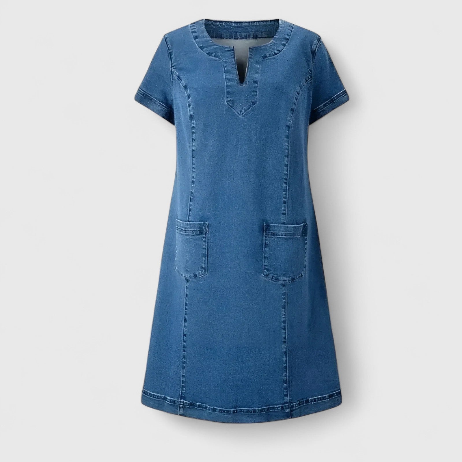 Birgitta | Elegantti Denim Mekko