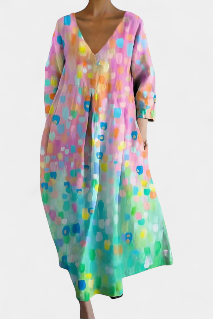Birgitta | Mukava V-pääntie Mekko