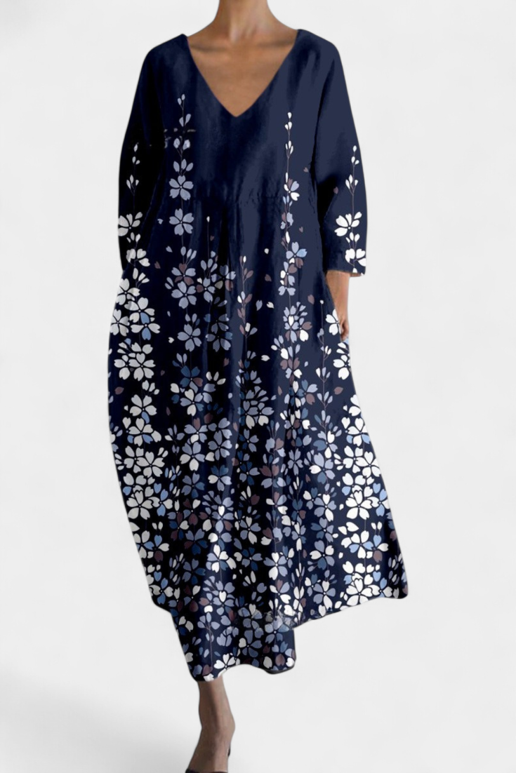 Birgitta | Mukava V-pääntie Mekko
