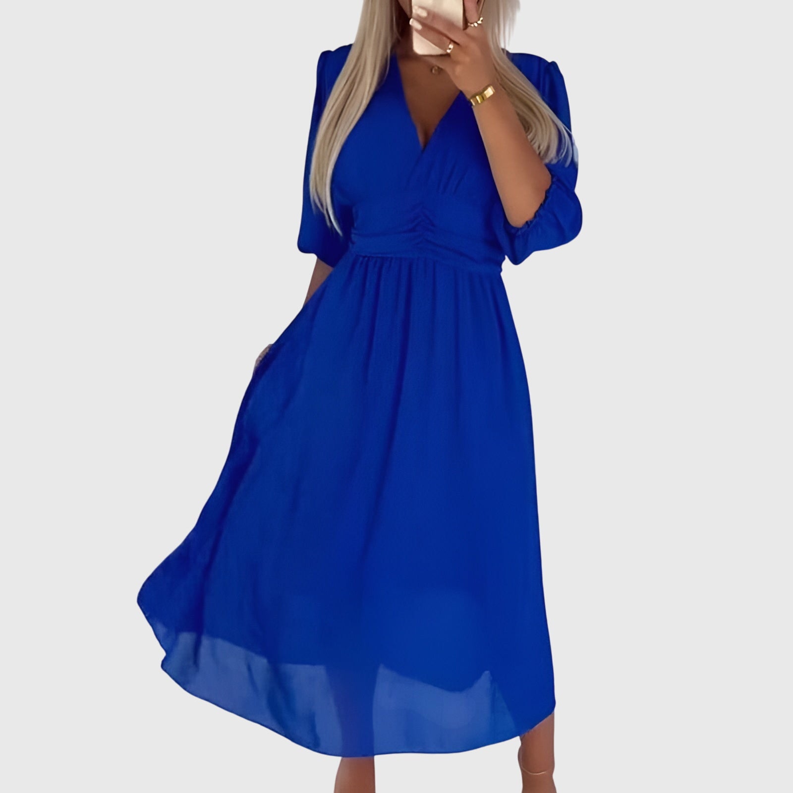Birgitta | Kevyt Silkkinen Chiffon Mekko