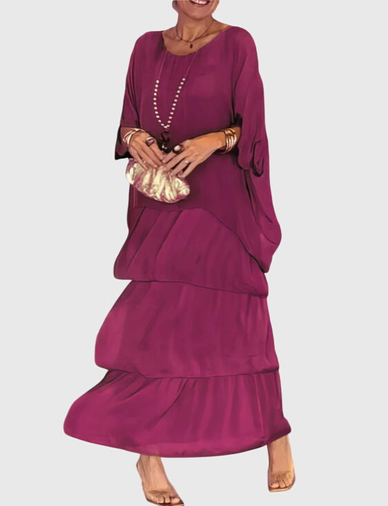 Birgitta | Pitkä ja Valoisa Elegantti Mekko