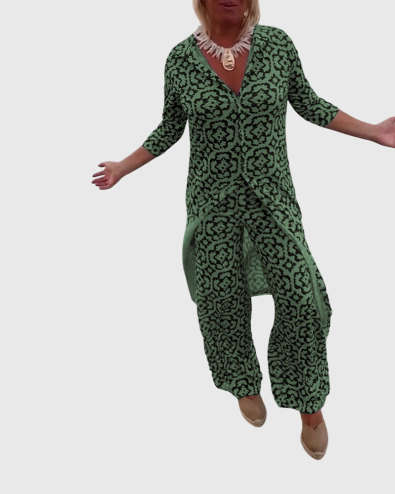 Birgitta | Elegantti Vintage Kaksiosainen Setti
