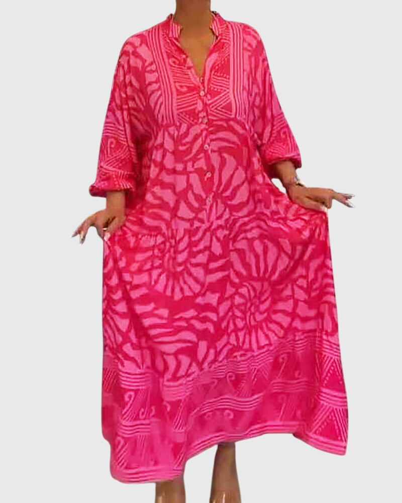 Birgitta | Maxi Mekko Elegantilla Printillä