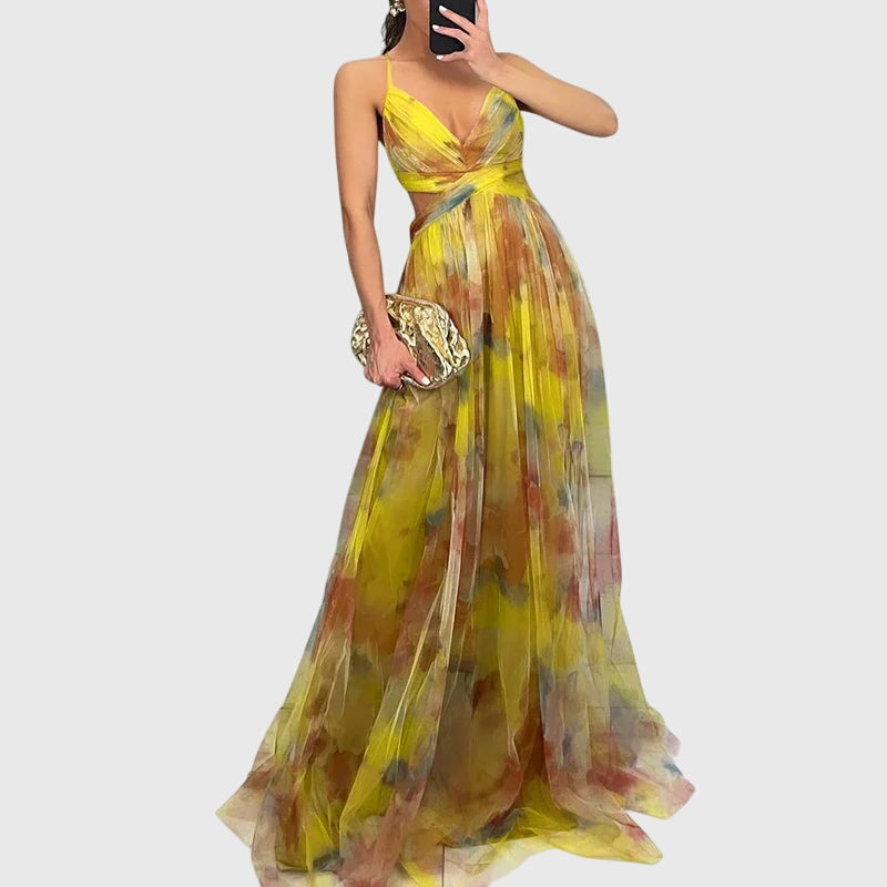 Birgitta | Kukallinen Maxi Mekko