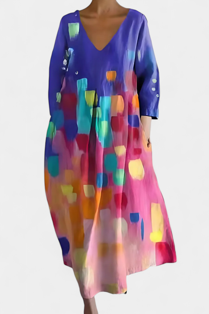 Birgitta | Mukava V-pääntie Mekko