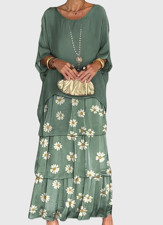 Birgitta | Pitkä ja Valoisa Elegantti Mekko