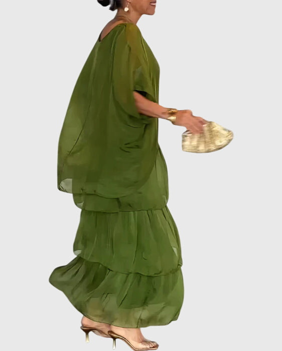 Birgitta | Pitkä ja Valoisa Elegantti Mekko