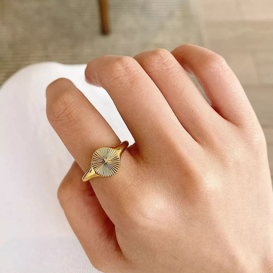 Birgitta | Auringonpaiste Sormus 18K Kulta