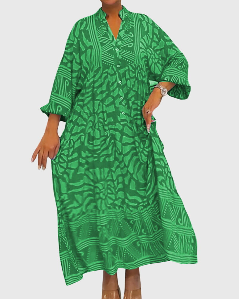 Birgitta | Maxi Mekko Elegantilla Printillä