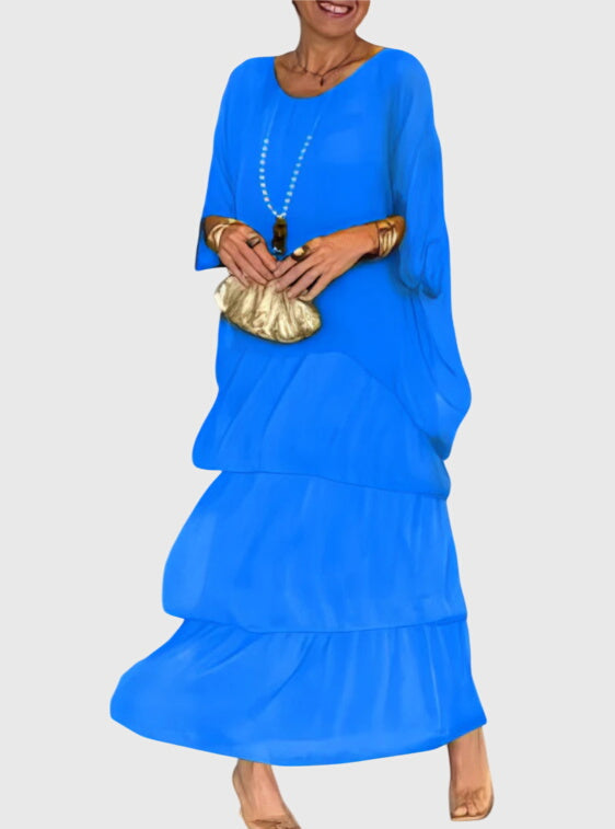 Birgitta | Pitkä ja Valoisa Elegantti Mekko