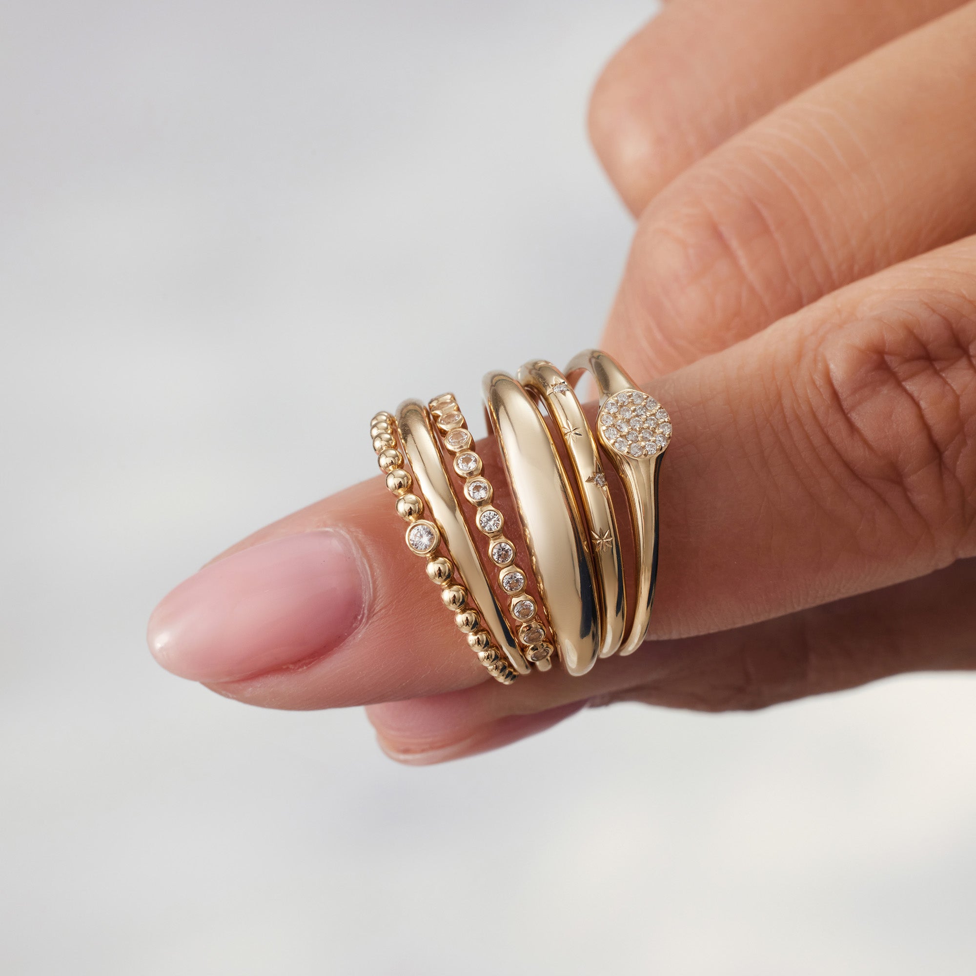 Birgitta | Midi Sormus 18k Kulta