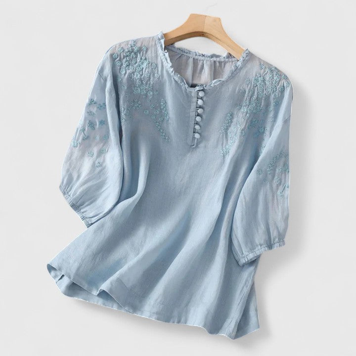 Birgitta | Elegantti Napillinen Paita