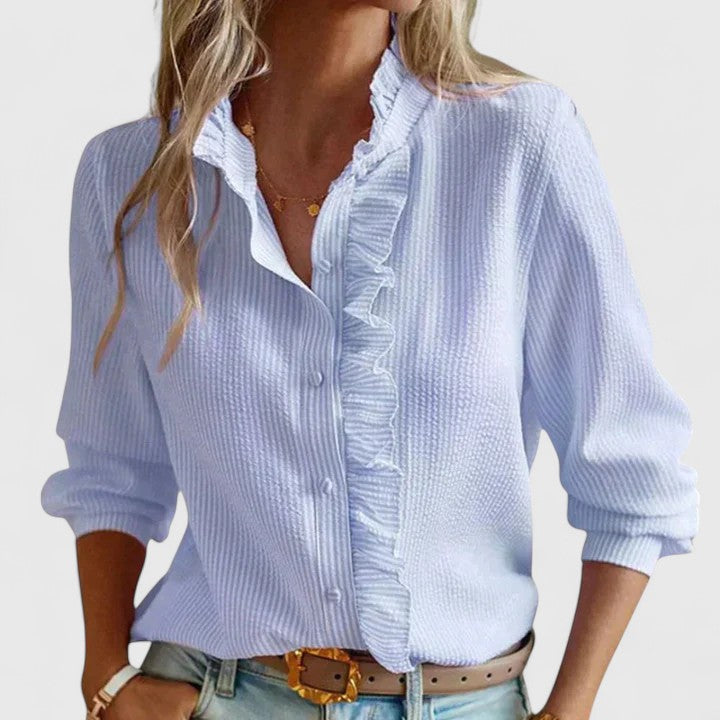Birgitta | Tyylikäs Pitkähiha Blus