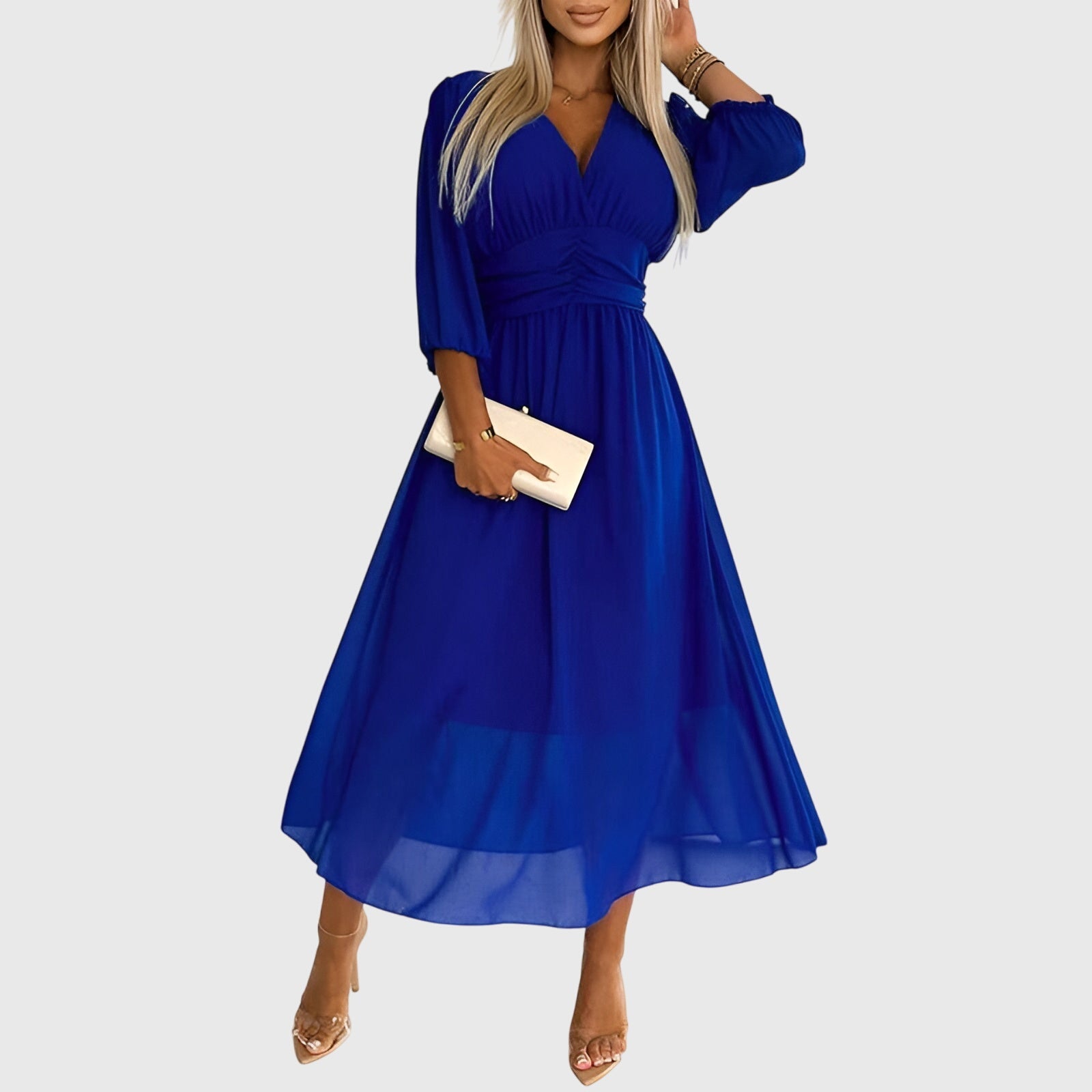Birgitta | Kevyt Silkkinen Chiffon Mekko