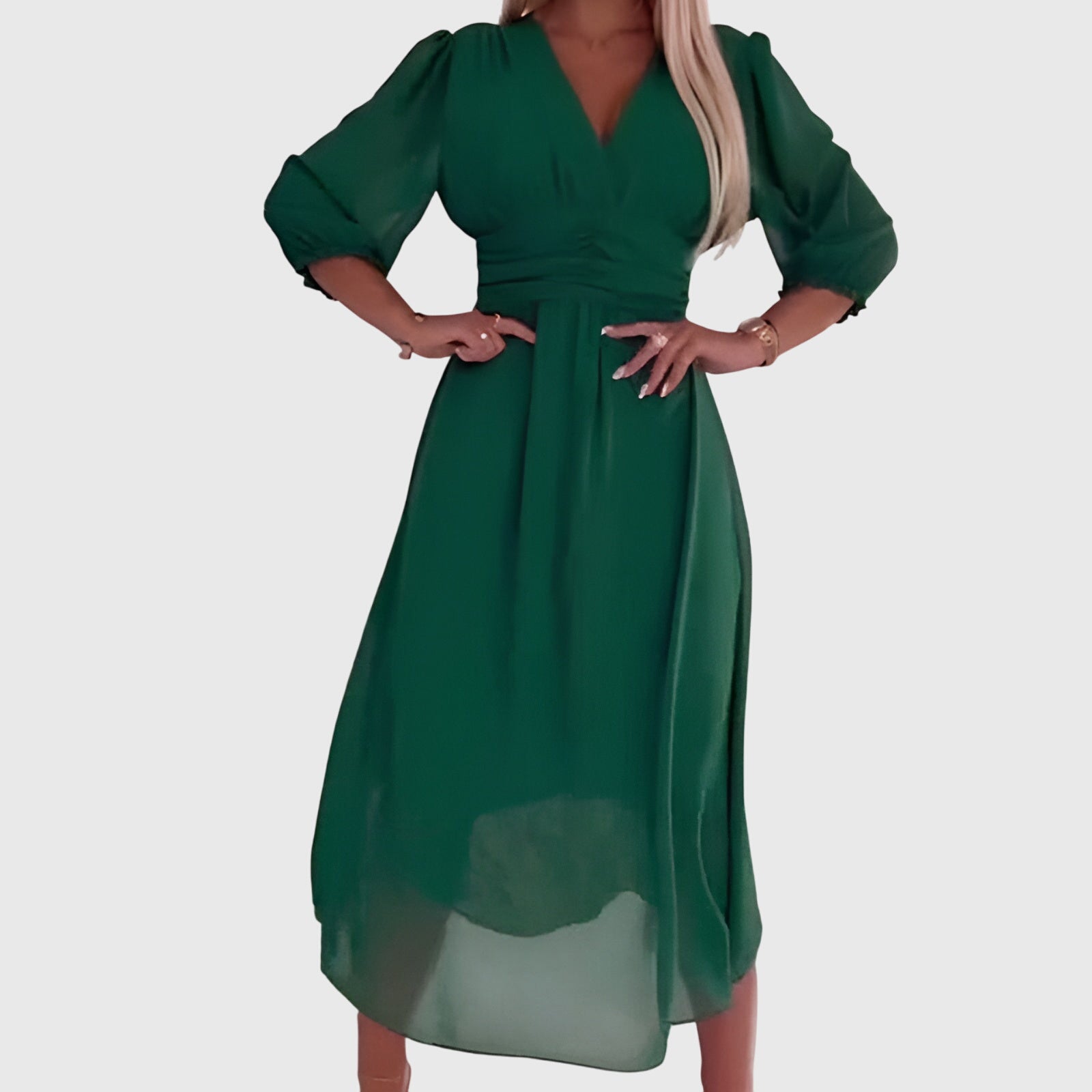 Birgitta | Kevyt Silkkinen Chiffon Mekko