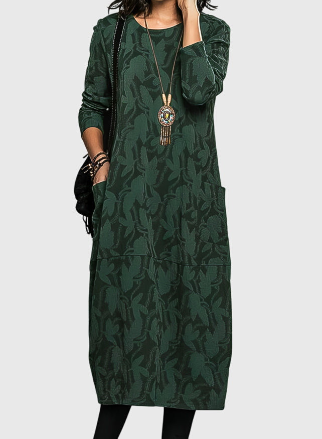 Birgitta | Vapaa-ajan pyöreäkauluksinen mekko