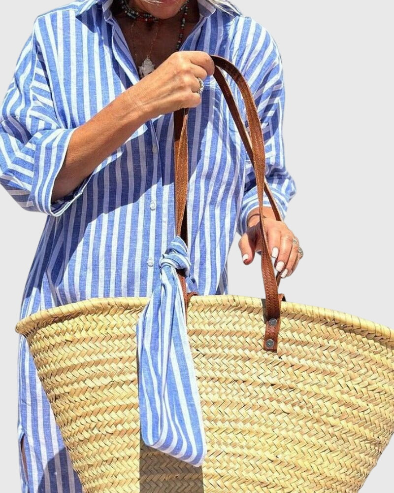 Birgitta | Klassinen Raidallinen Mekko