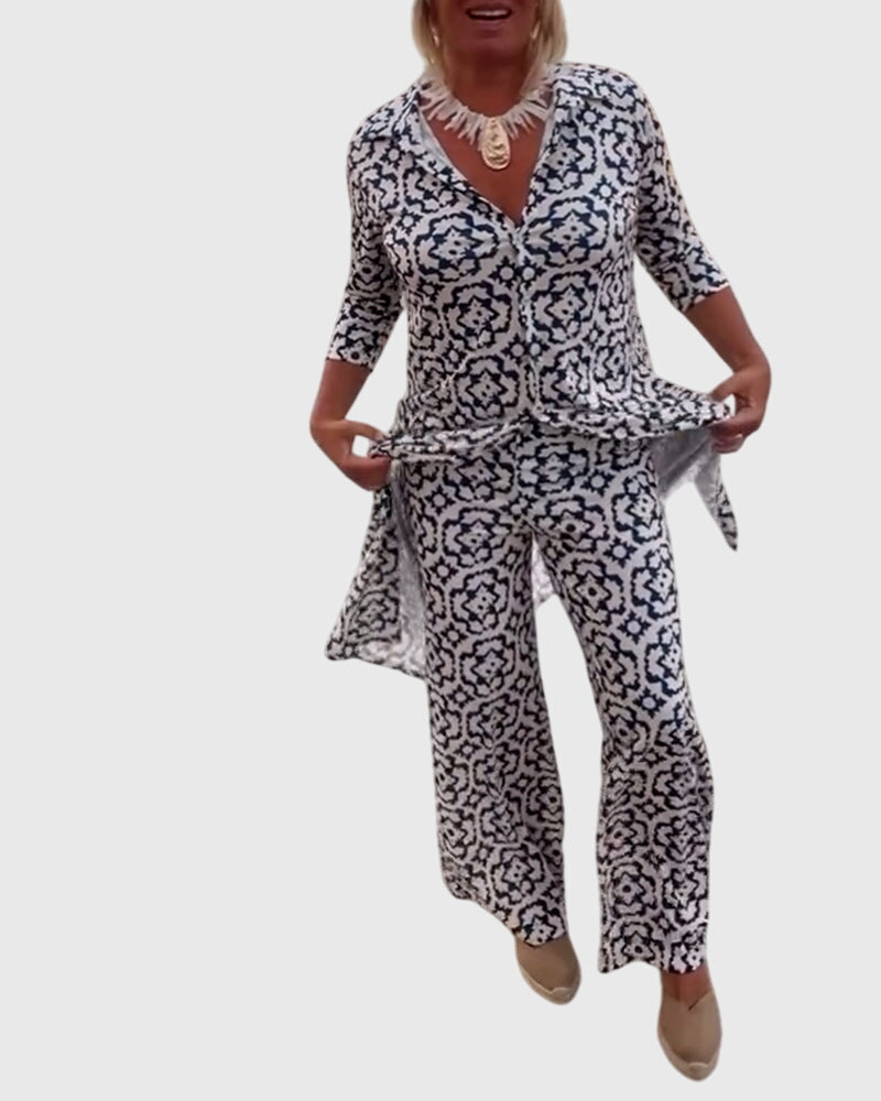 Birgitta | Elegantti Vintage Kaksiosainen Setti