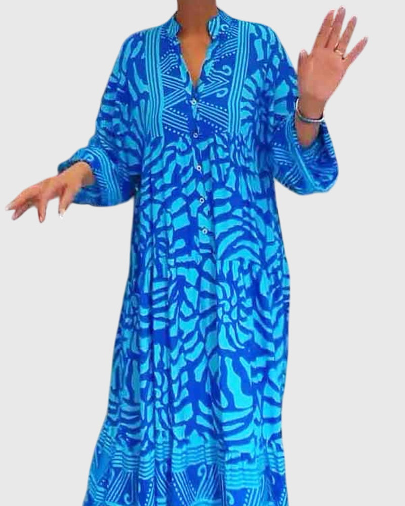 Birgitta | Maxi Mekko Elegantilla Printillä