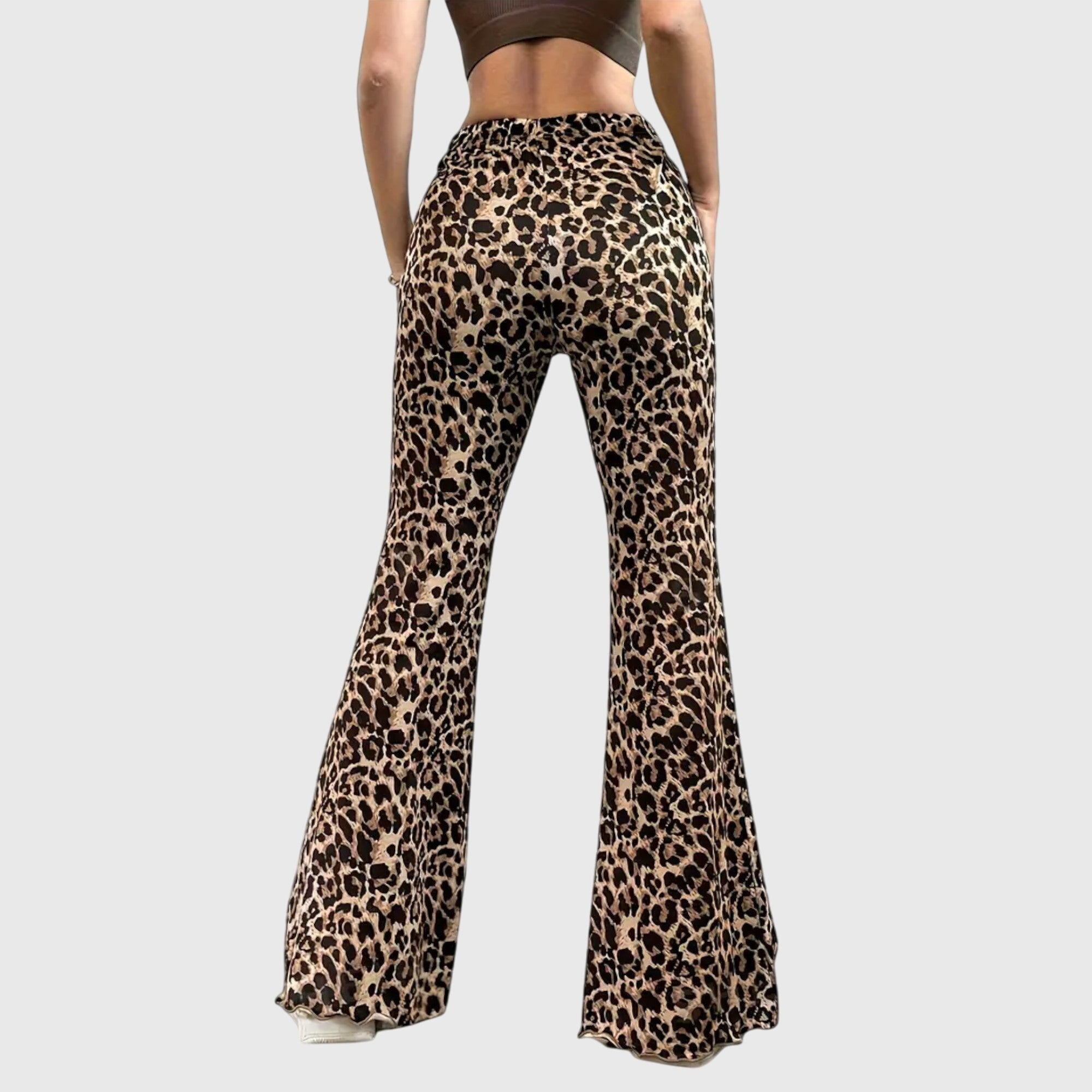Birgitta | Leopard Bootcut Housut