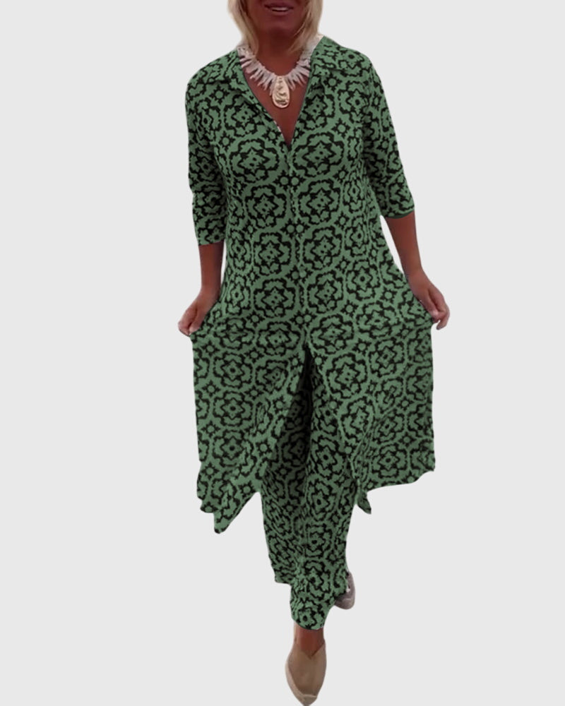 Birgitta | Elegantti Vintage Kaksiosainen Setti
