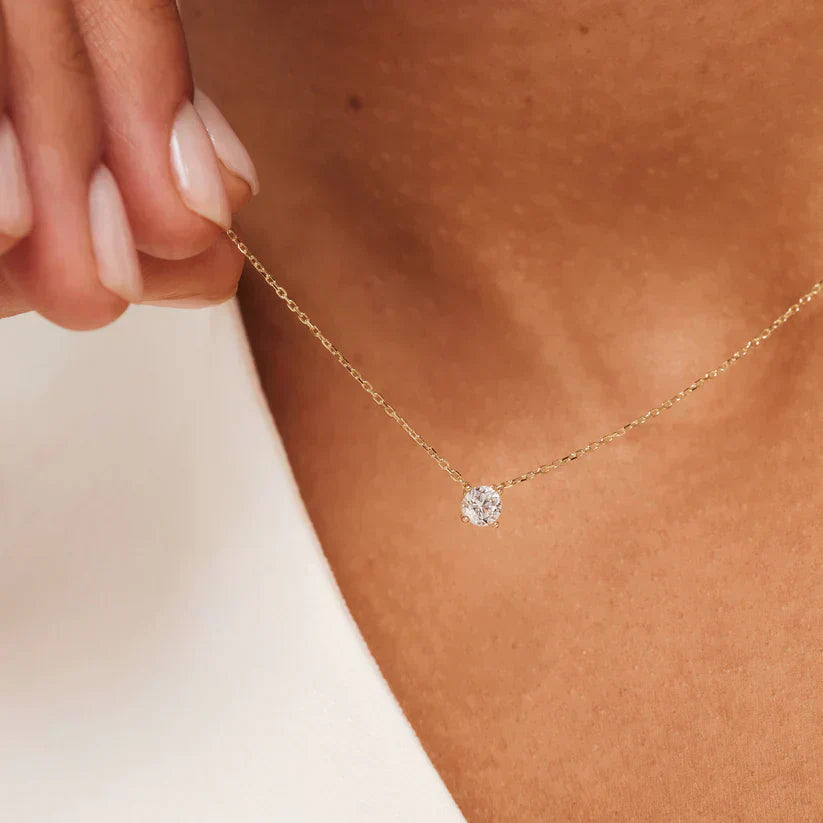 Birgitta | Moissanite-kivikaulaketju 14k Kulta