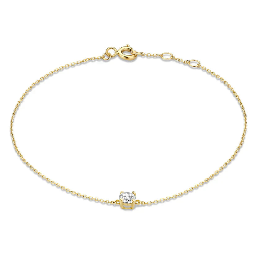 Birgitta | Rannekoru Moissanite-kivillä 14k Kullassa